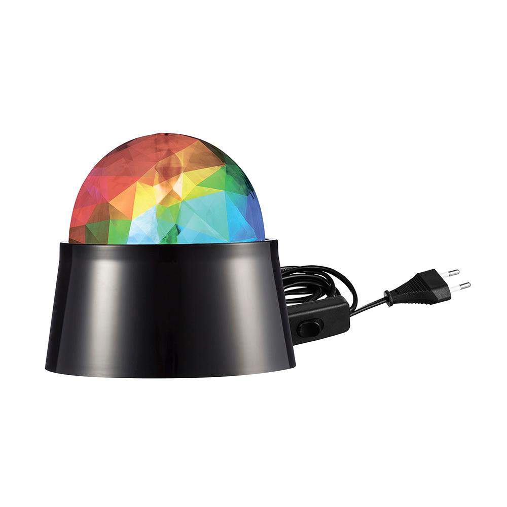 Светильник светодиодный накладной REV DISCO d100х160 мм 3 Вт 220 В IP20 проекционный RGB