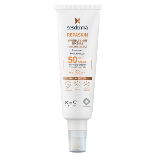 REPASKIN INVISIBLE LIGHT TEXTURE Facial sunscreen SPF50 Средство солнцезащитное сверхлегкое для лица СЗФ50