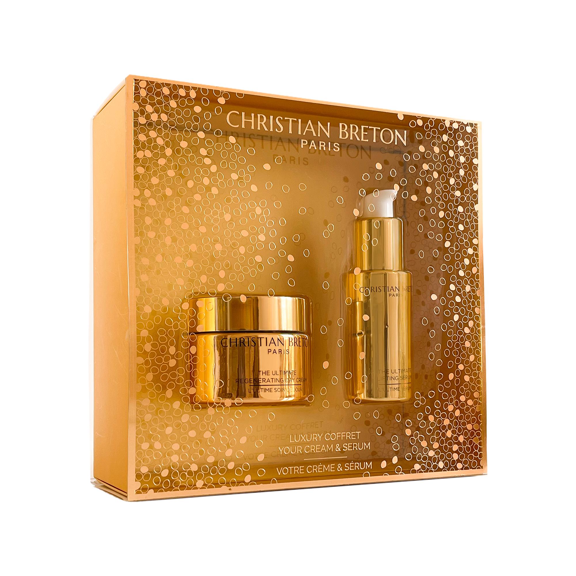 Luxury coffret ultimate regenerating day cream-ultimate lifting serum Набор "Глобальный антивозрастной эффект" с дневным кремом