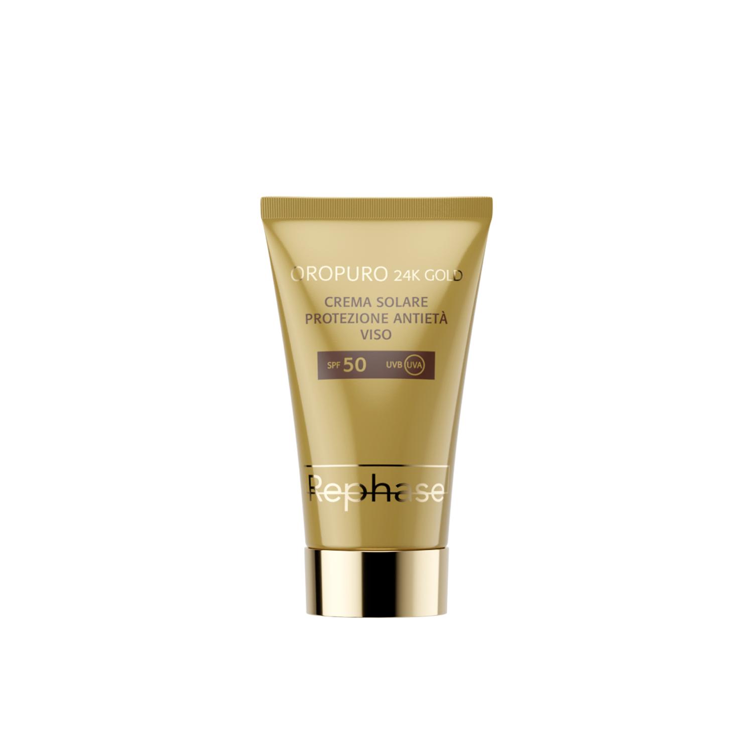 SUN CARE OROPURO 24K SUNSCREEN SPF50 Крем для лица солнцезащитный антиоксидантный