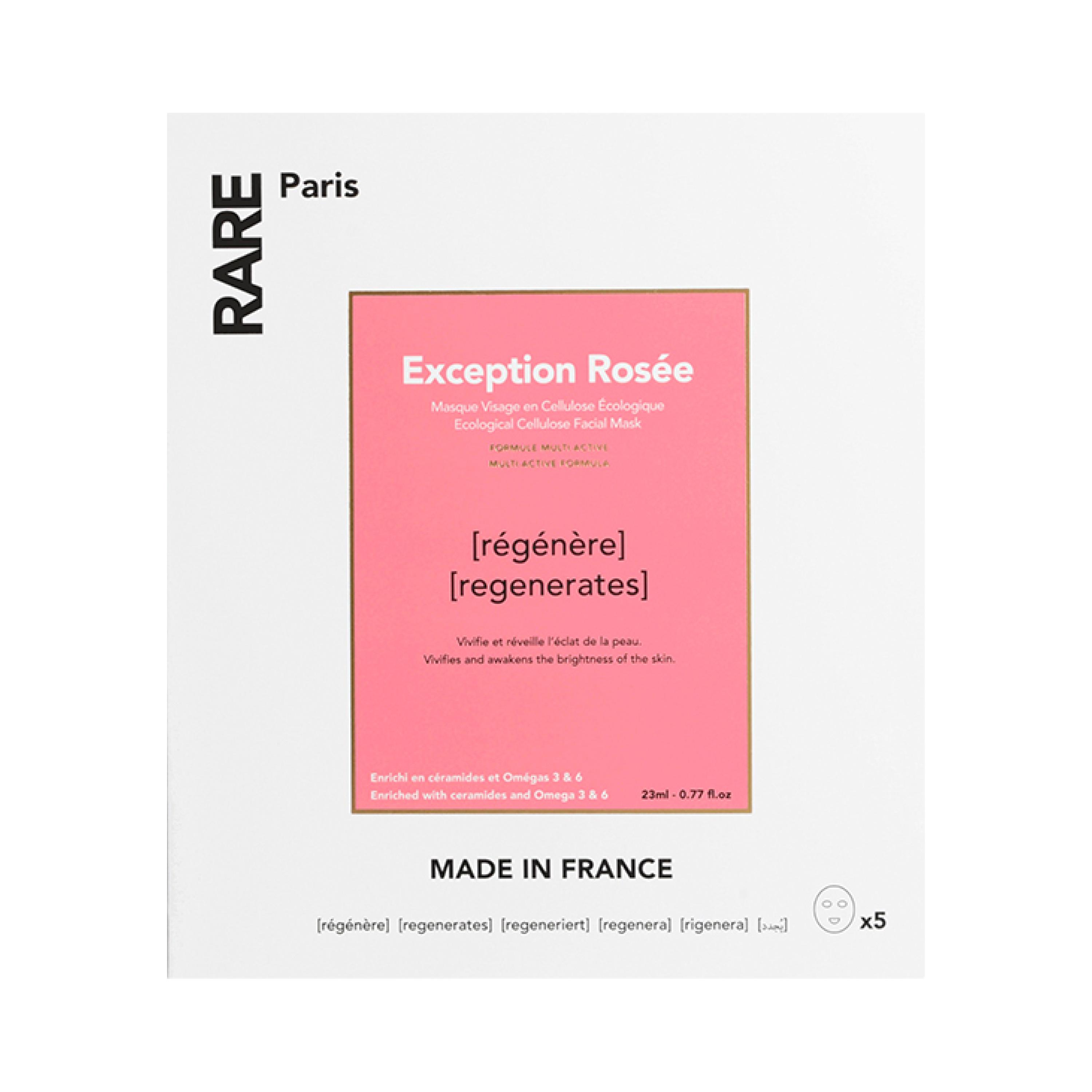 RARE PARIS | Exception Rosée  Восстанавливающие тканевые маски для лица