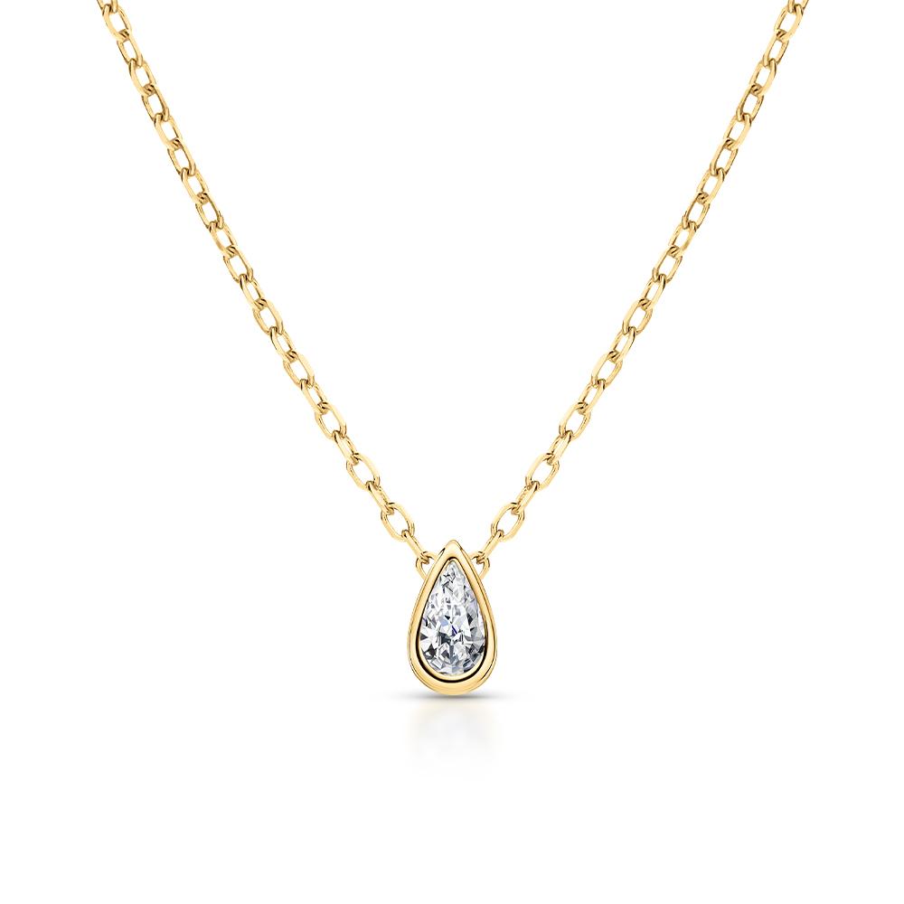 Колье из серебра с фианитом