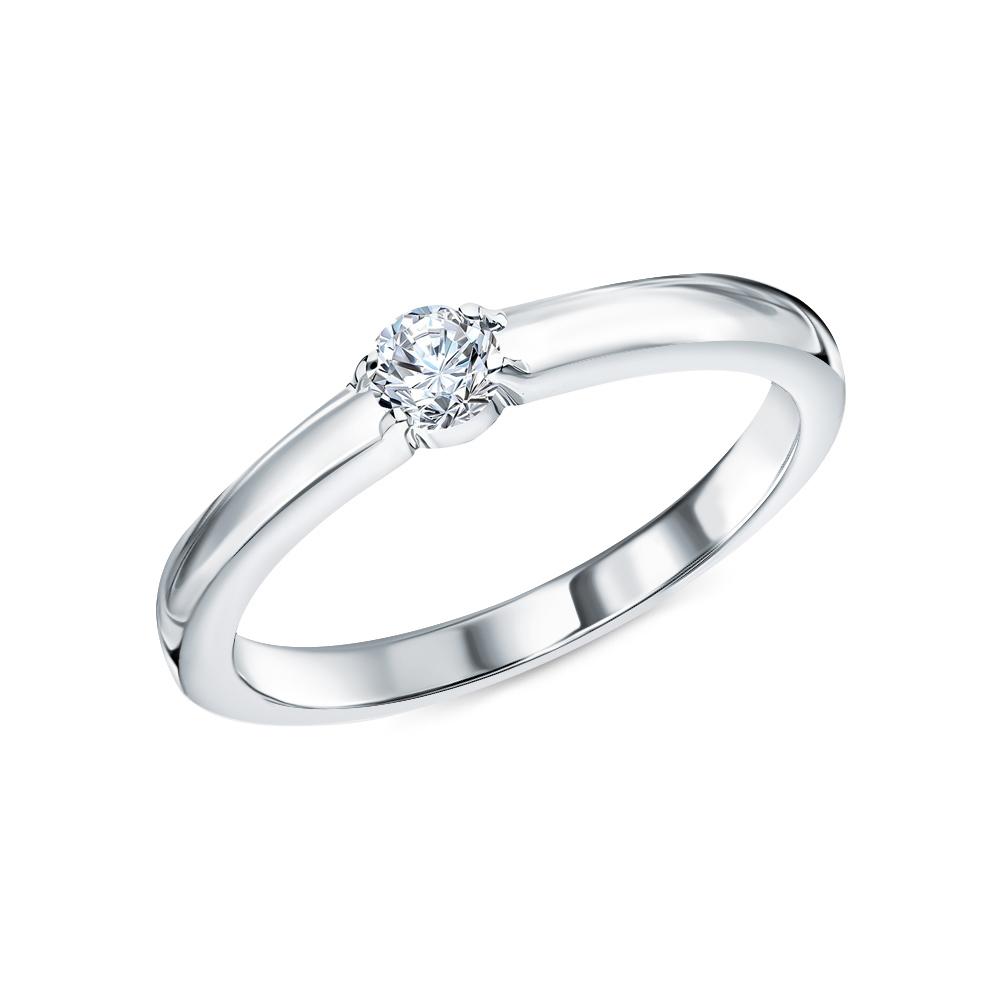 Cold Diamonds | Кольцо из серебра с бриллиантом выращенным
