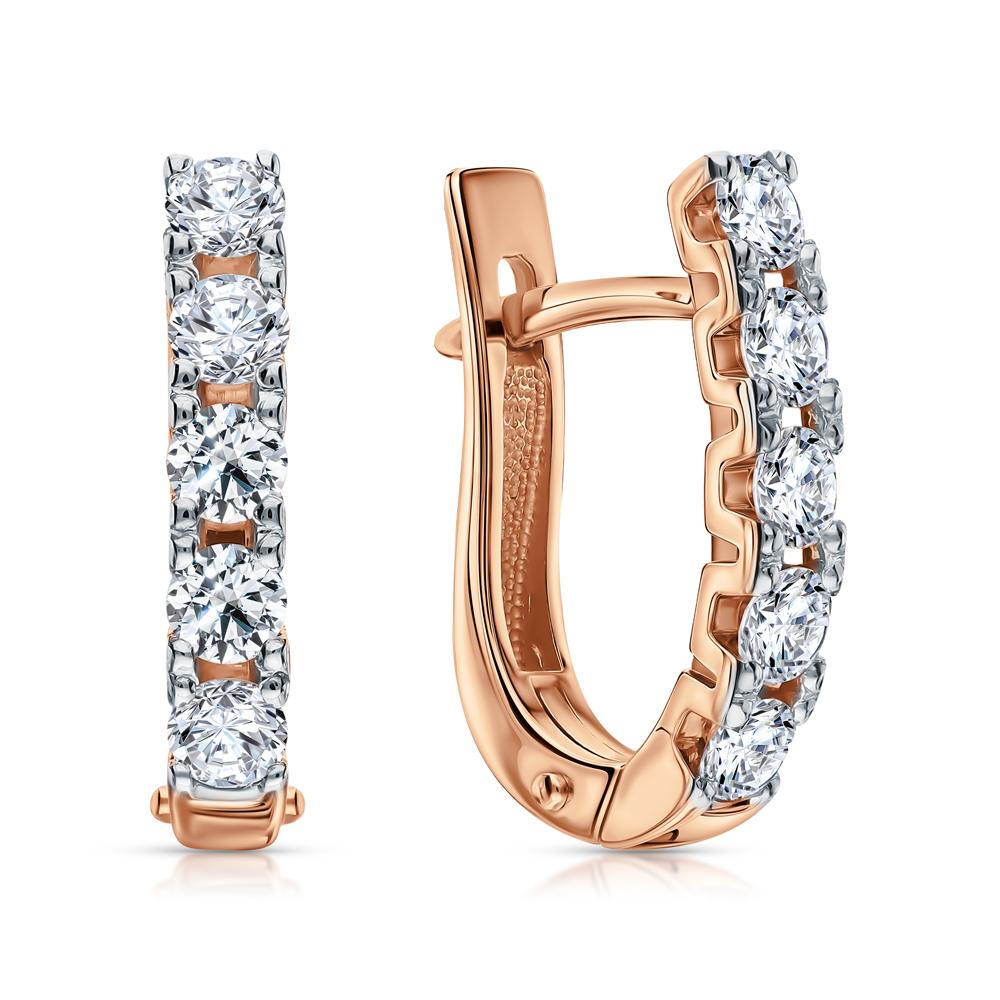 Cold Diamonds | Серьги из золота с бриллиантами выращенными