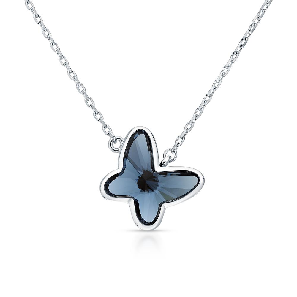 Колье из серебра с кристаллами Swarovski