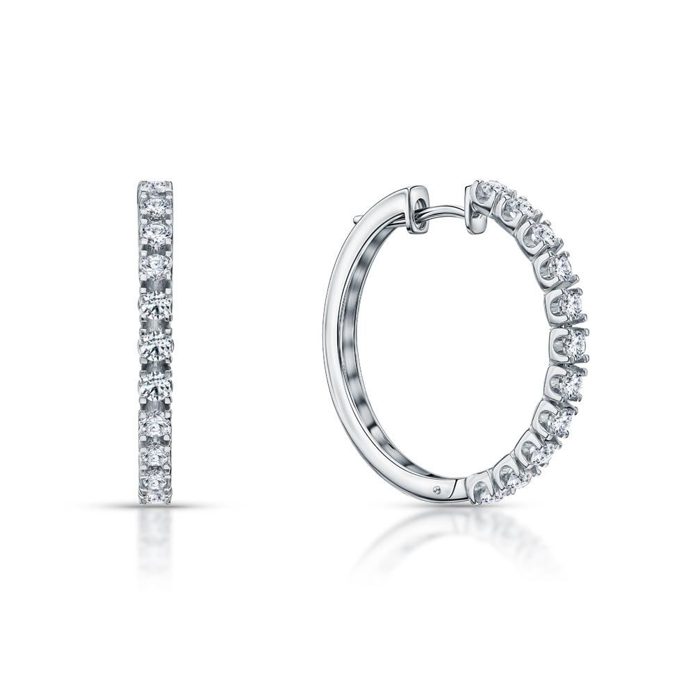 Cold Diamonds | Золотые серьги с бриллиантами выращенными