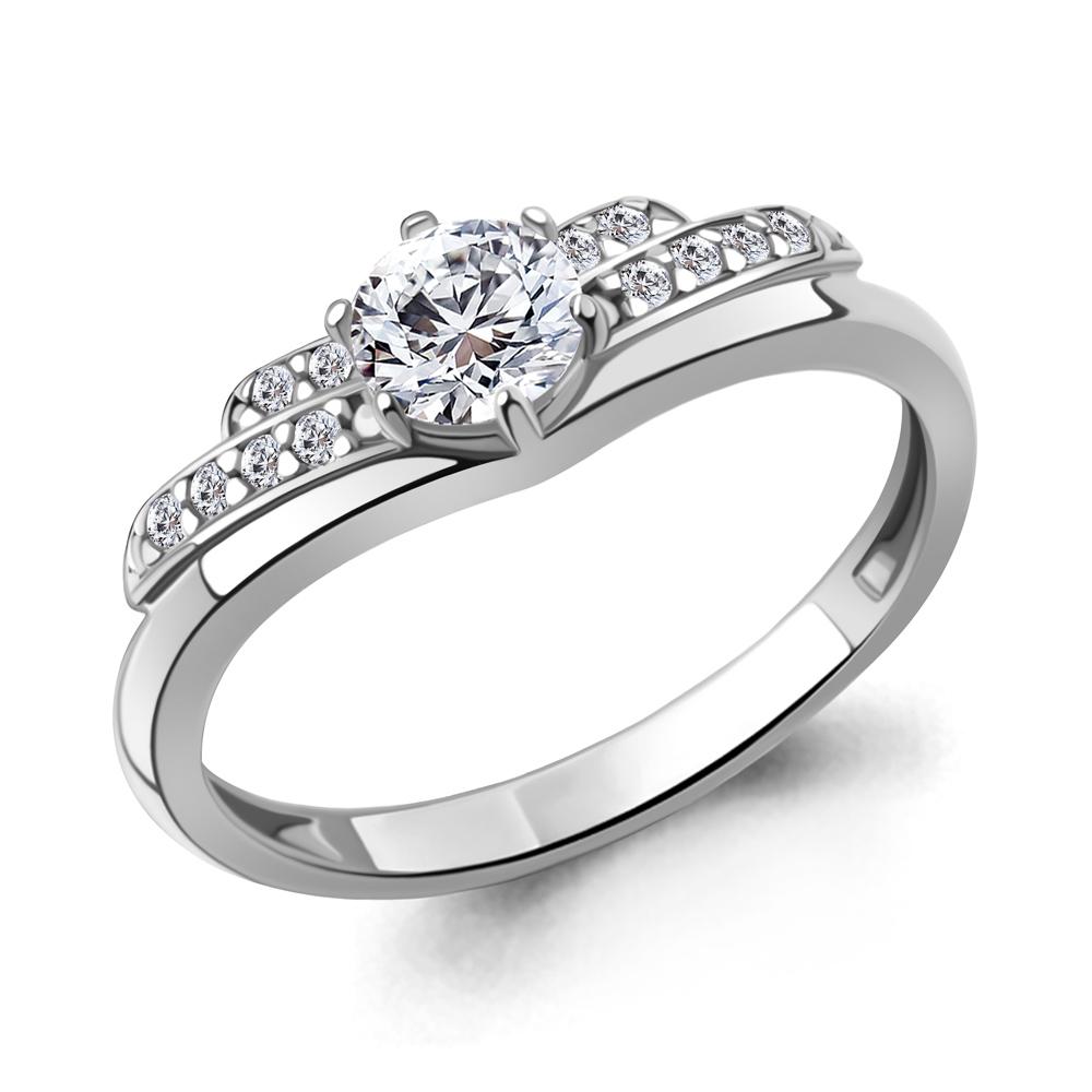 AQUAMARINE | Кольцо из серебра с фианитами
