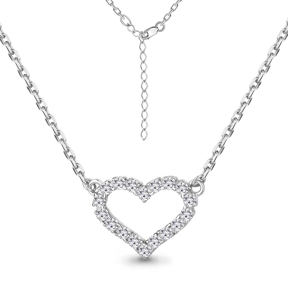 AQUAMARINE | Колье из серебра с фианитами