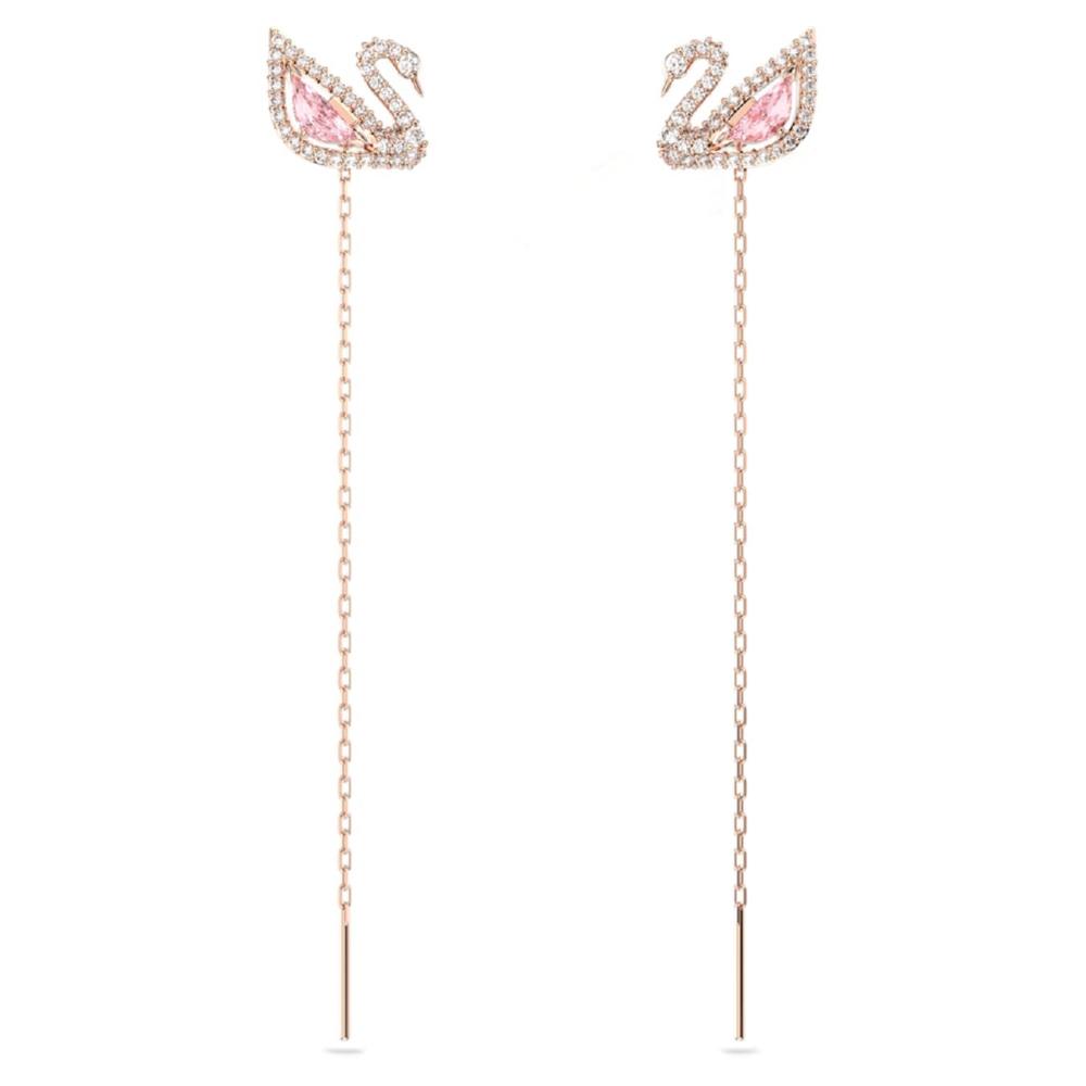 Серьги из стали с кристаллами Swarovski