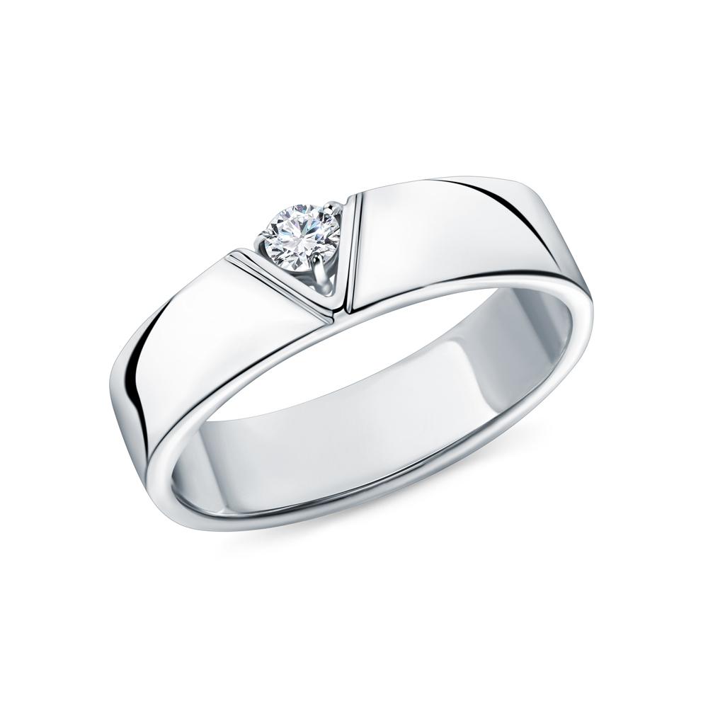 Cold Diamonds | Кольцо из серебра с бриллиантом выращенным