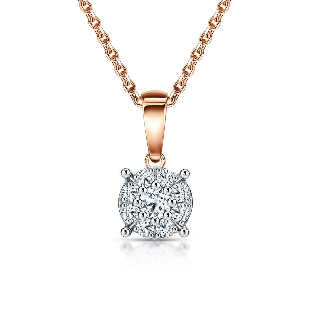 Cold Diamonds | Золотая подвеска с бриллиантами выращенными