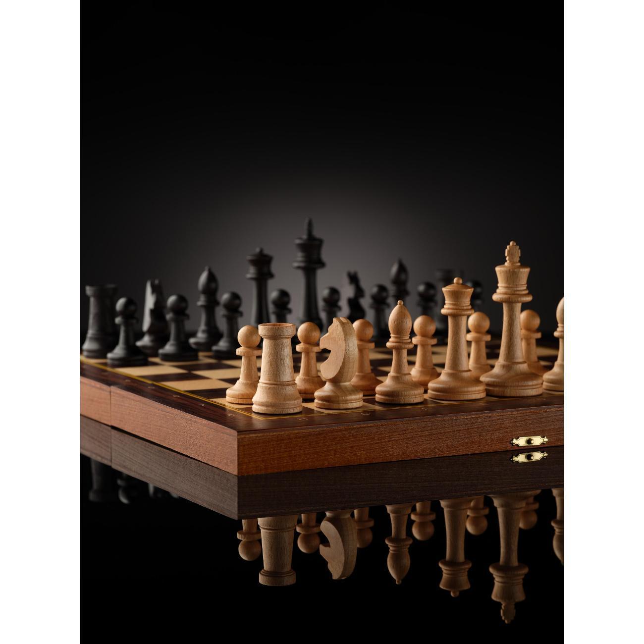 WoodGames | Шахматы WoodGames 40КСП-ФР2 40х40 мм коричневые