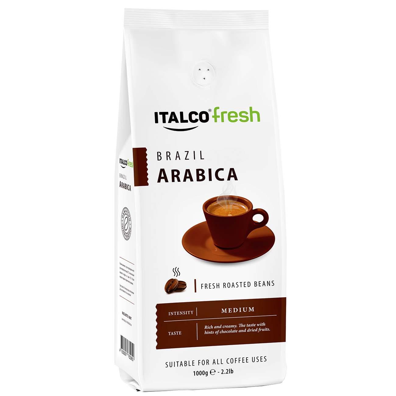 Italco | Кофе в зернах Italco Arabica Brazil,1000г