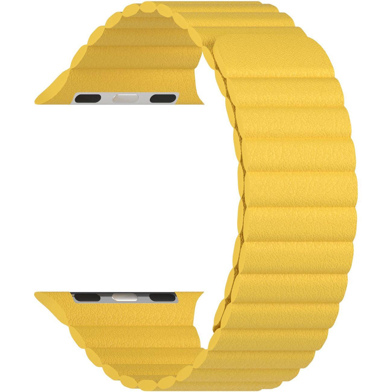 LYAMBDA | Кожаный ремешок LYAMBDA POLLUX для Apple Watch 38/40/41 mm DSP-24-40-YL желтый