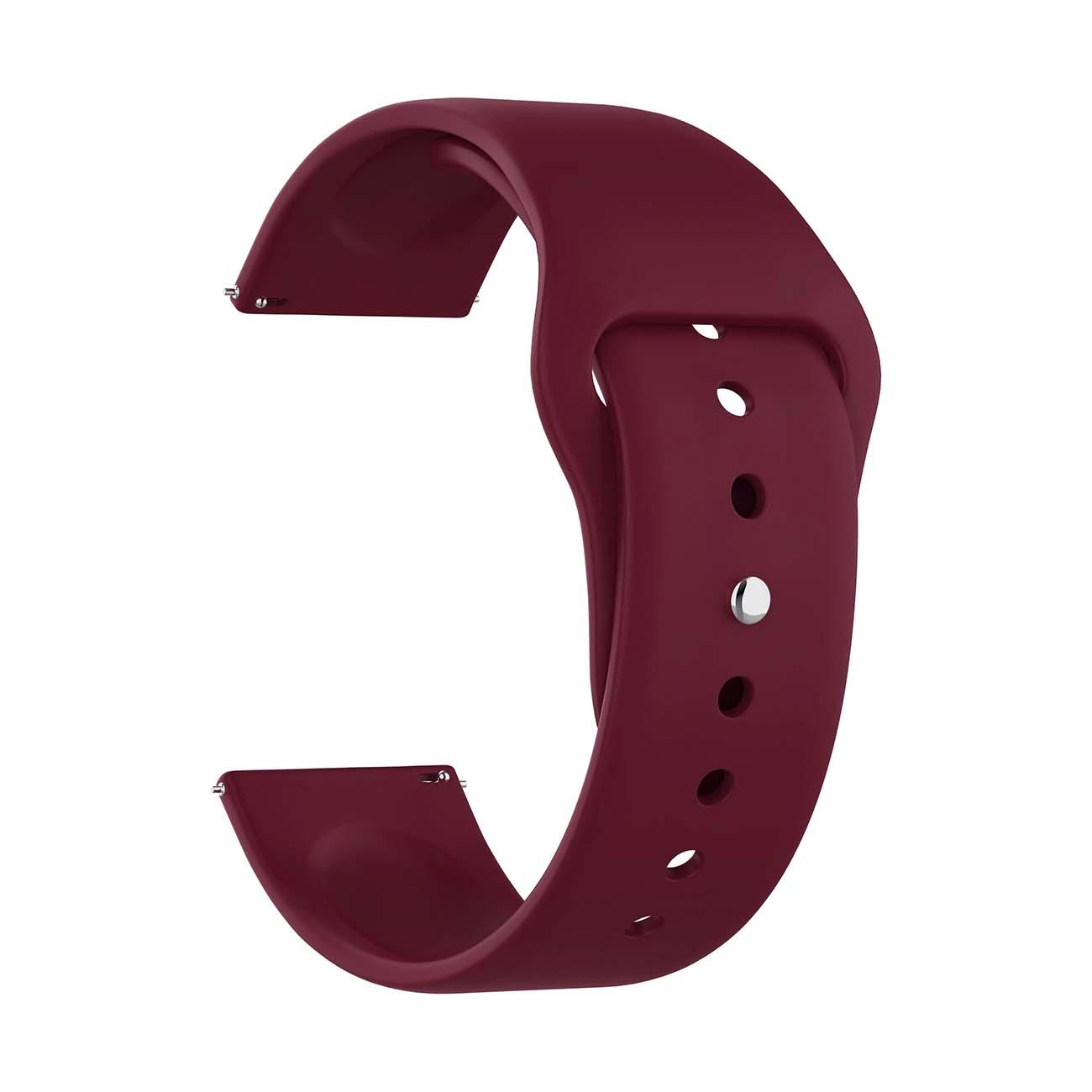 LYAMBDA | Универсальный силиконовый ремешок для часов 22 mm LYAMBDA ALTAIR DSJ-01-04T-22-WR Wine красный