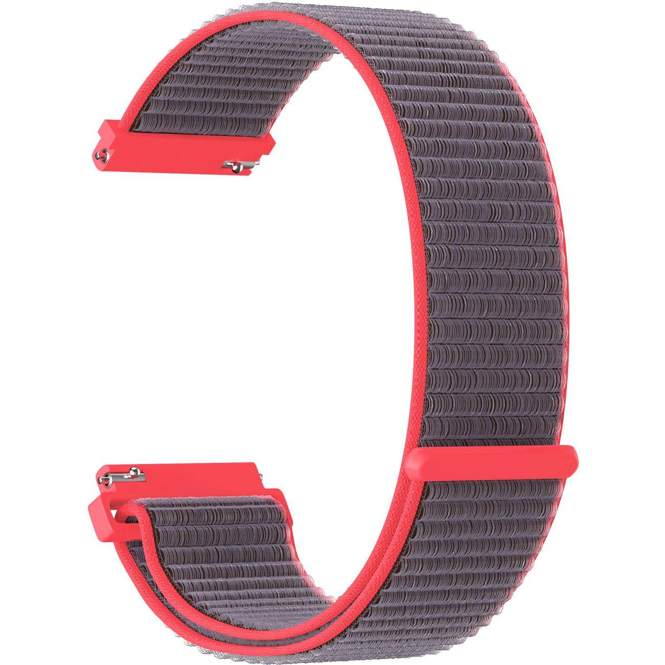 LYAMBDA | Универсальный ремешок LYAMBDA VEGA из нейлона для часов 20 mm DS-GN-03-20-3 Gray/розовый