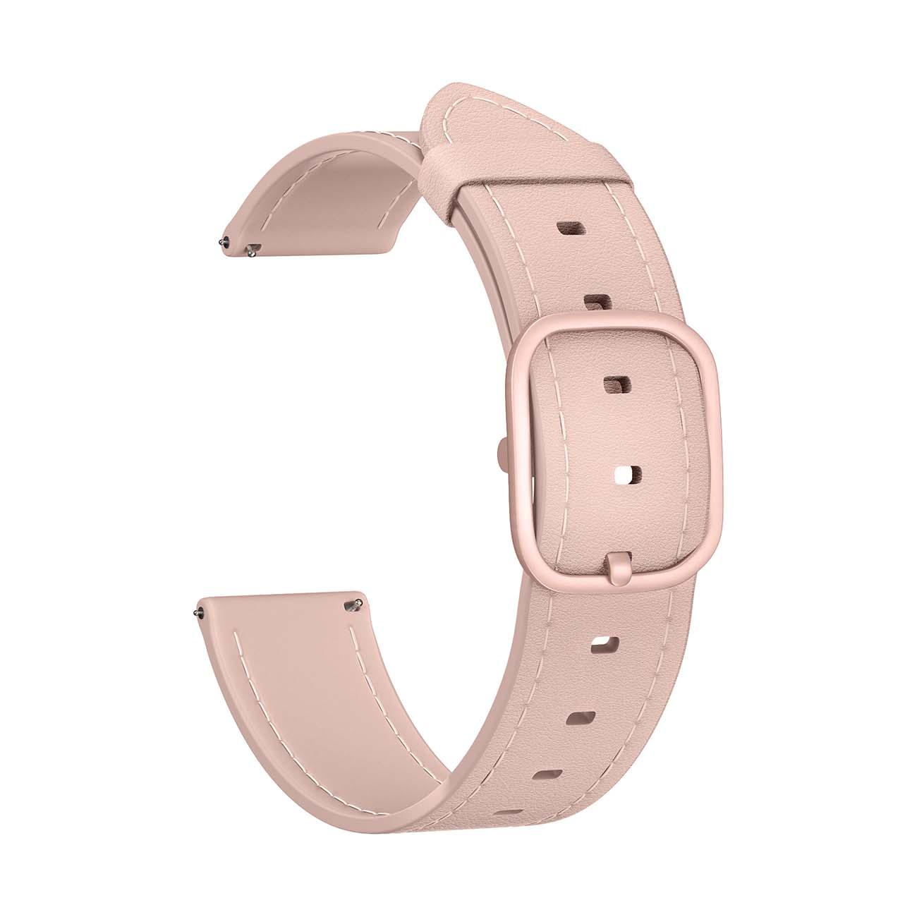 LYAMBDA | Универсальный кожаный ремешок для часов 22 mm LYAMBDA MAIA DSP-02-22 розовый
