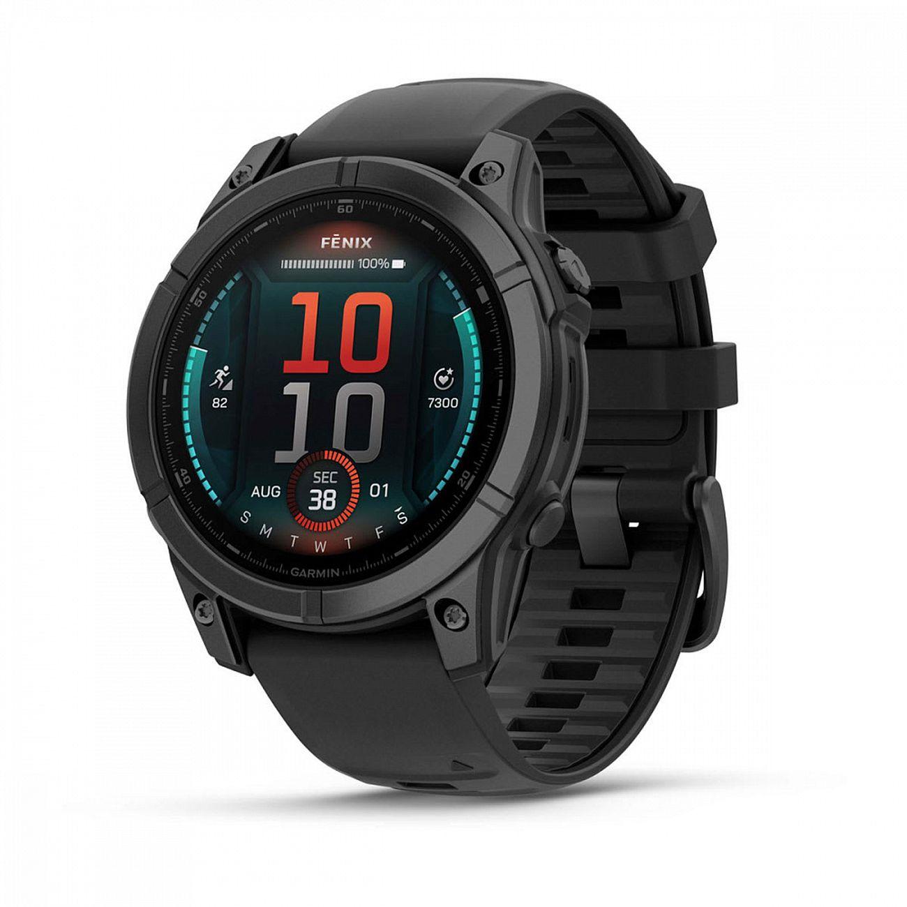 Garmin | Спортивные часы Garmin Fenix E AMOLED 47мм темно-серый черные