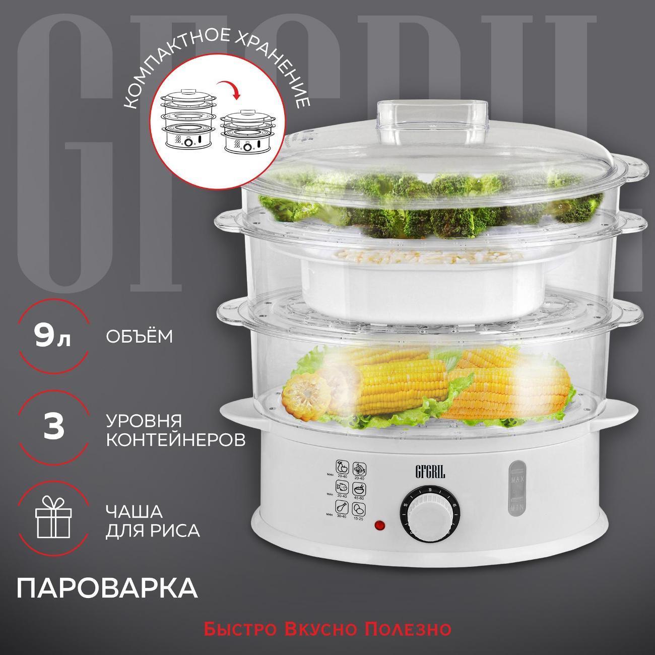 GFGRIL | Пароварка электрическая GFGRIL GFS-5MPP