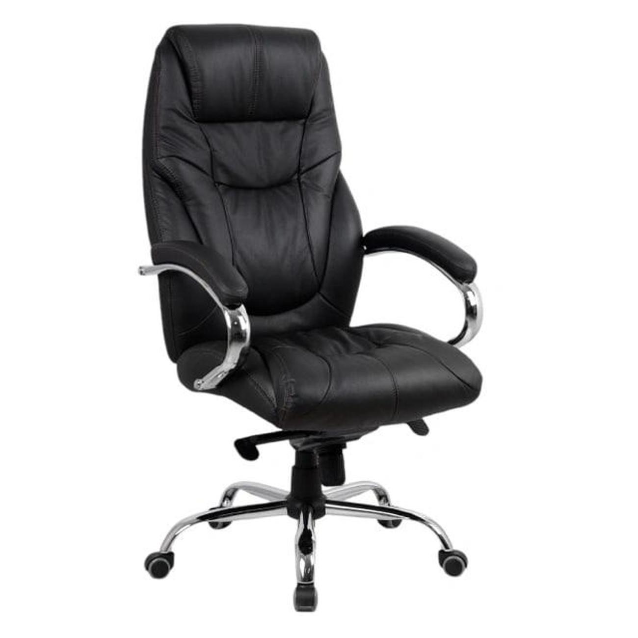 KingStyle | Компьютерное кресло KingStyle SHL-6 Tonpo NL Chrome (натуральная кожа, черный)