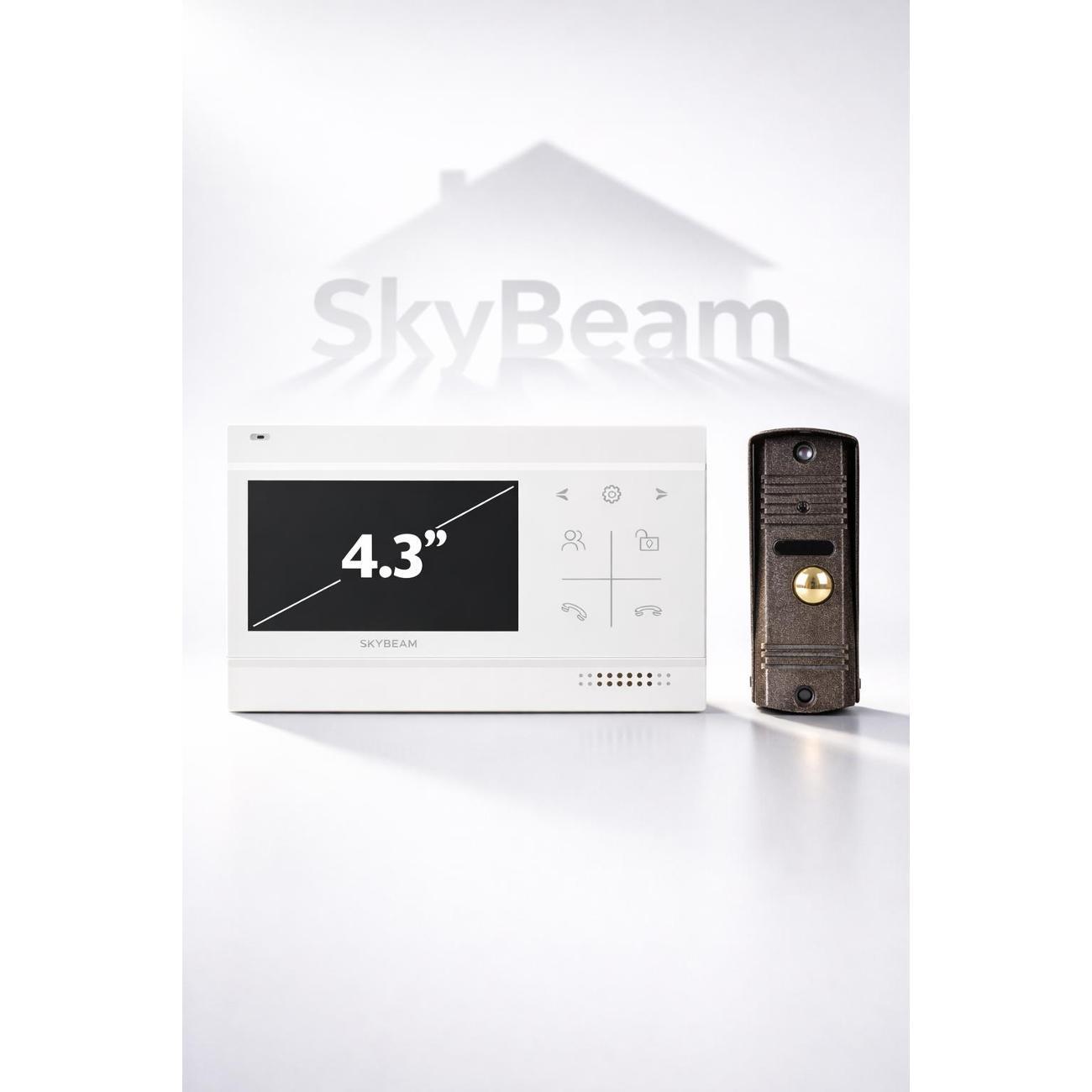 SkyBeam | Видеодомофон SkyBeam 94403FA&94201-600TVLWH