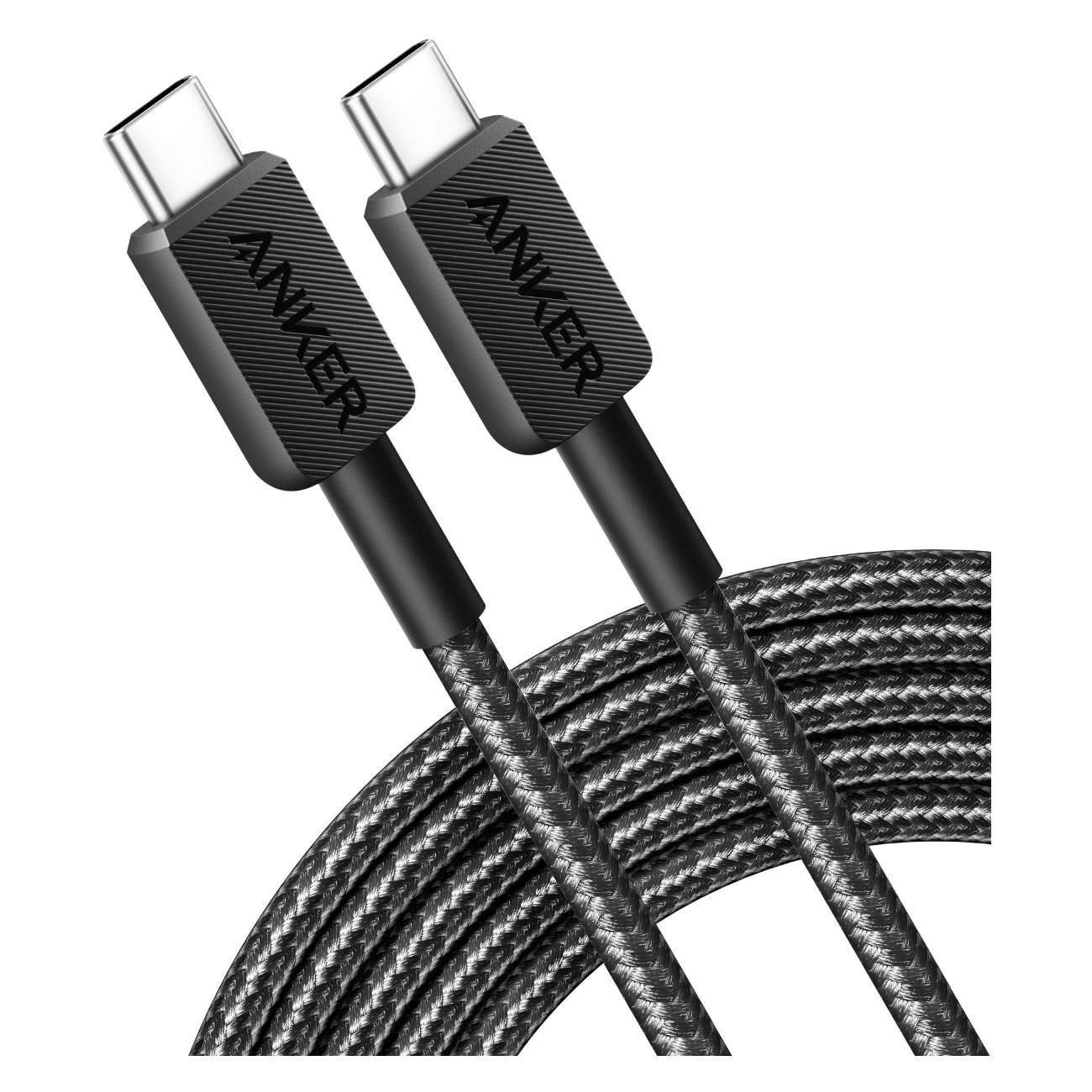 Anker | Кабель USB Type-C Anker 322 USB-C на USB-C 1.8м черный