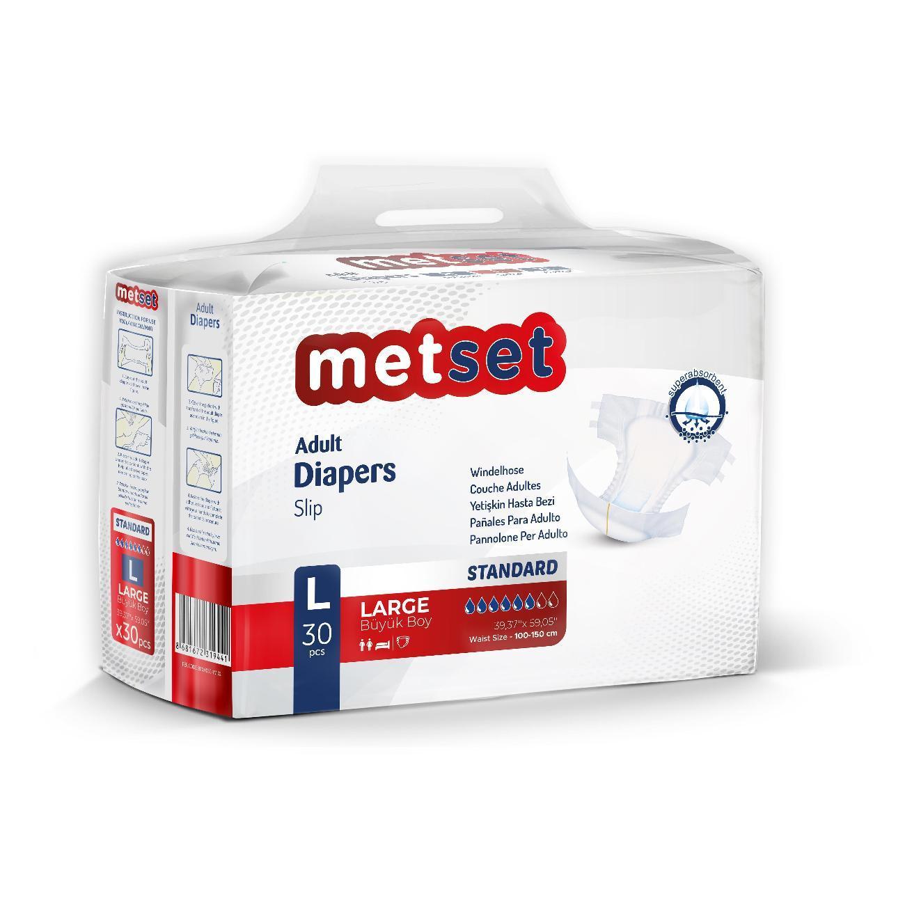 METSET | Подгузники для взрослого METSET LARGE L30