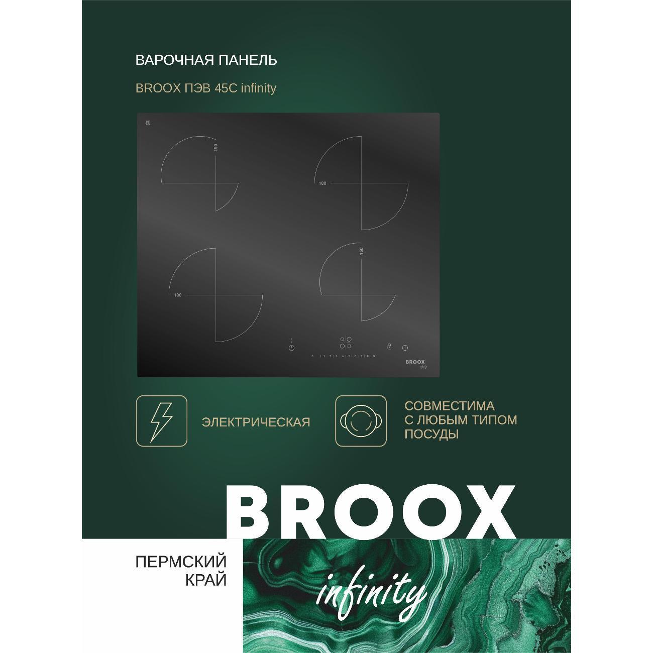 BROOX | Встраиваемая электрическая панель BROOX ПЭВ 45 С infinity