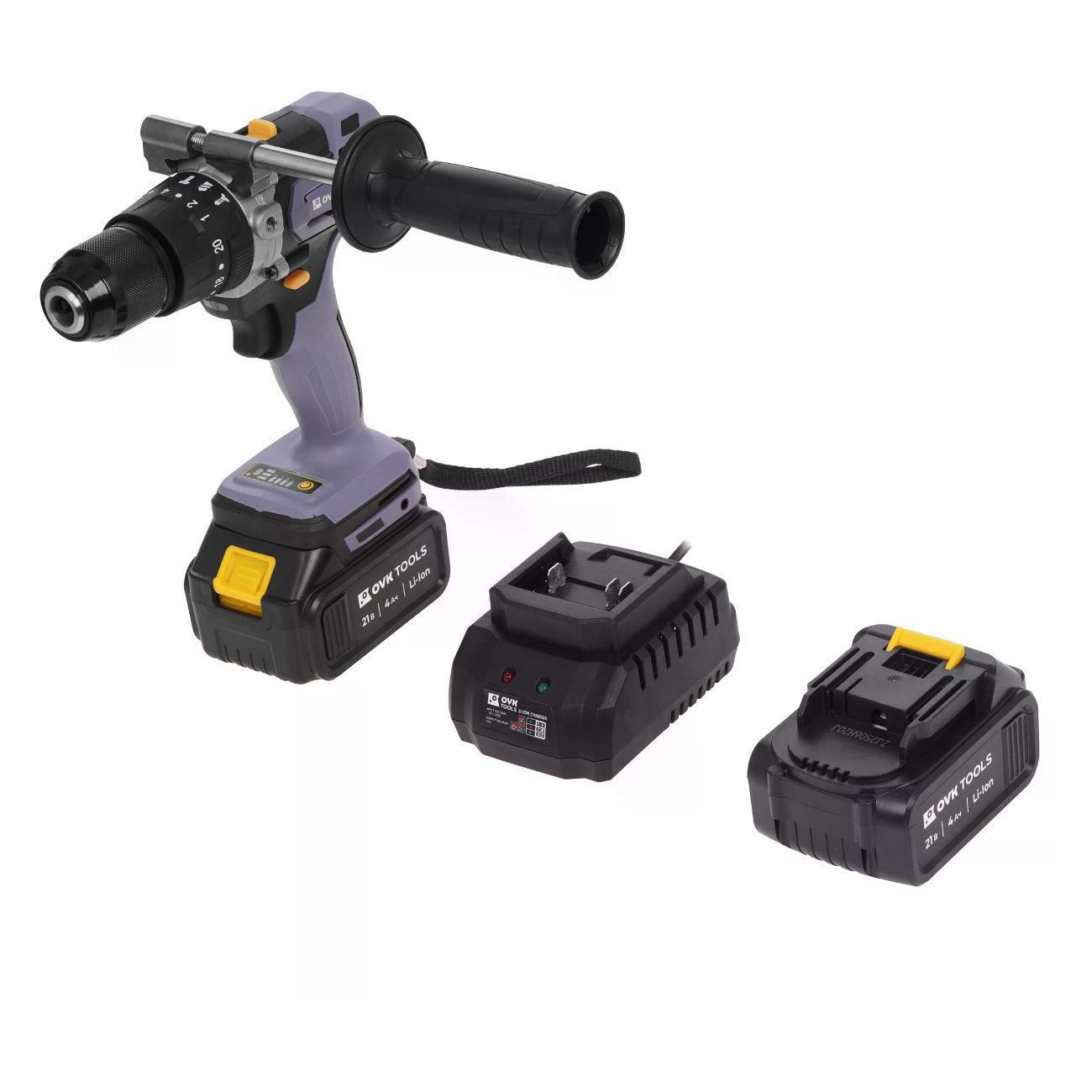 OVK TOOLS | Дрель-шуруповерт OVK TOOLS OTBCS-21V-4.0A