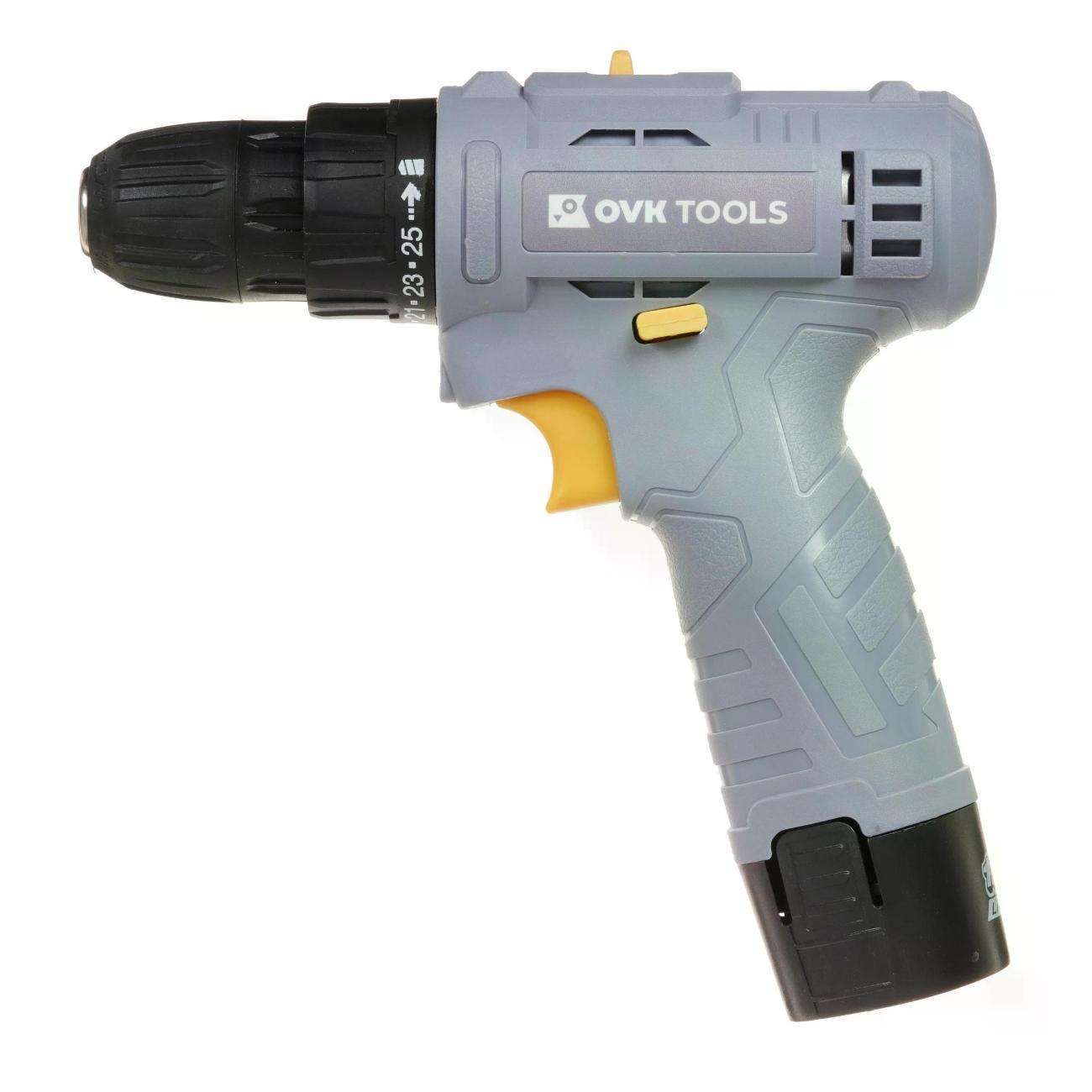 OVK TOOLS | Дрель-шуруповерт OVK TOOLS OTCS1AA-12V-1.3A