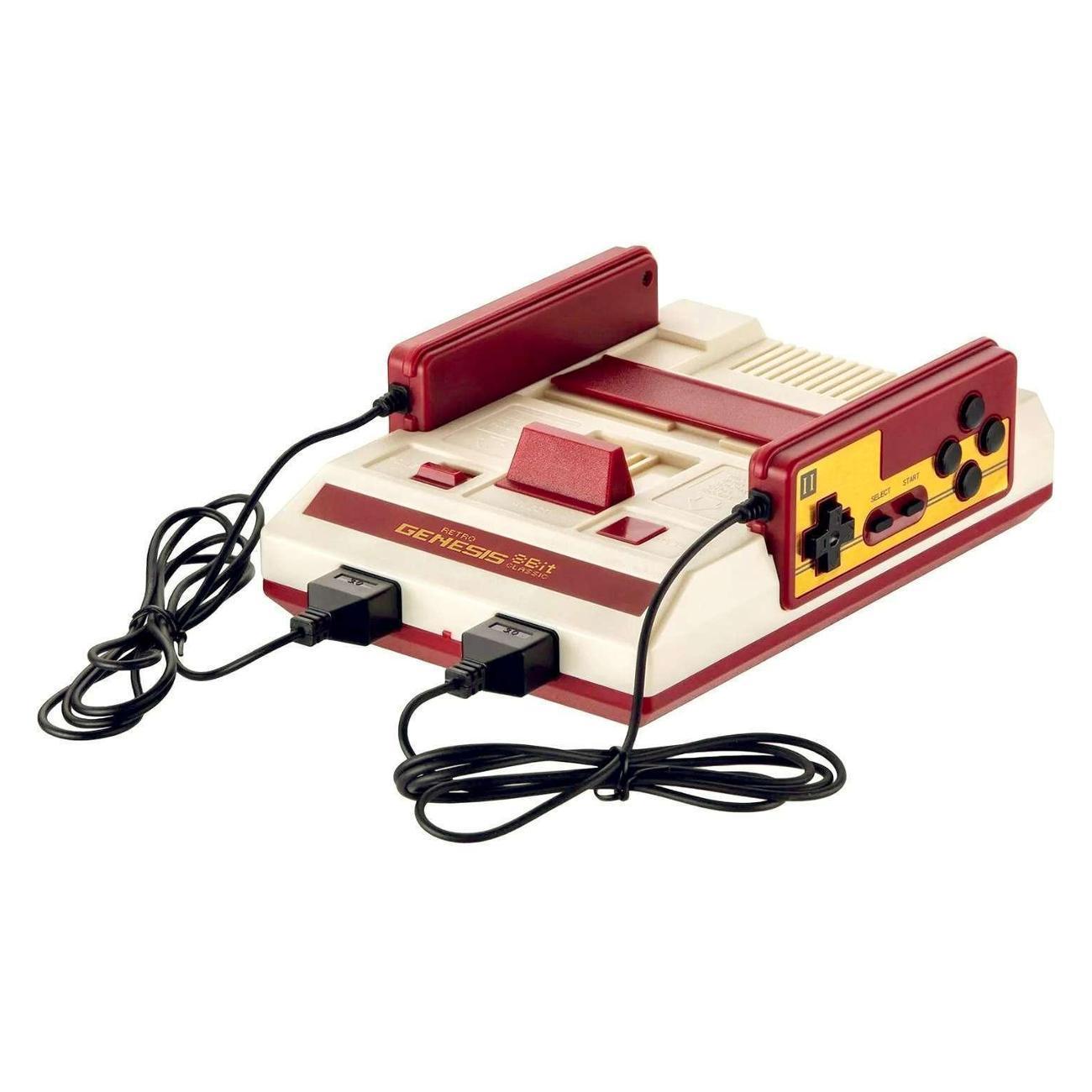Retro Genesis | Игровая приставка Retro Genesis 8 Bit Classic + 450 игр (AV кабель, 2 проводных джойстика)