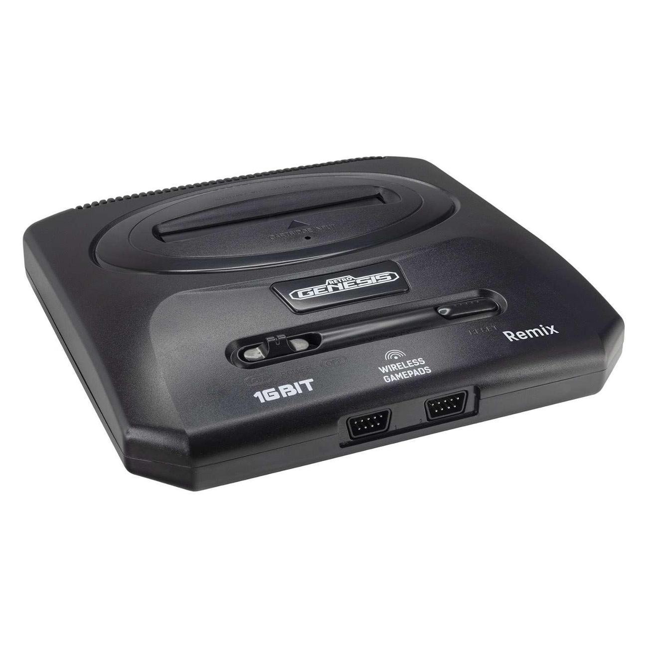 Retro Genesis | Игровая приставка Retro Genesis Remix Wireless (8+16Bit) + 600 игр (AV кабель, 2 беспроводных джойстика)