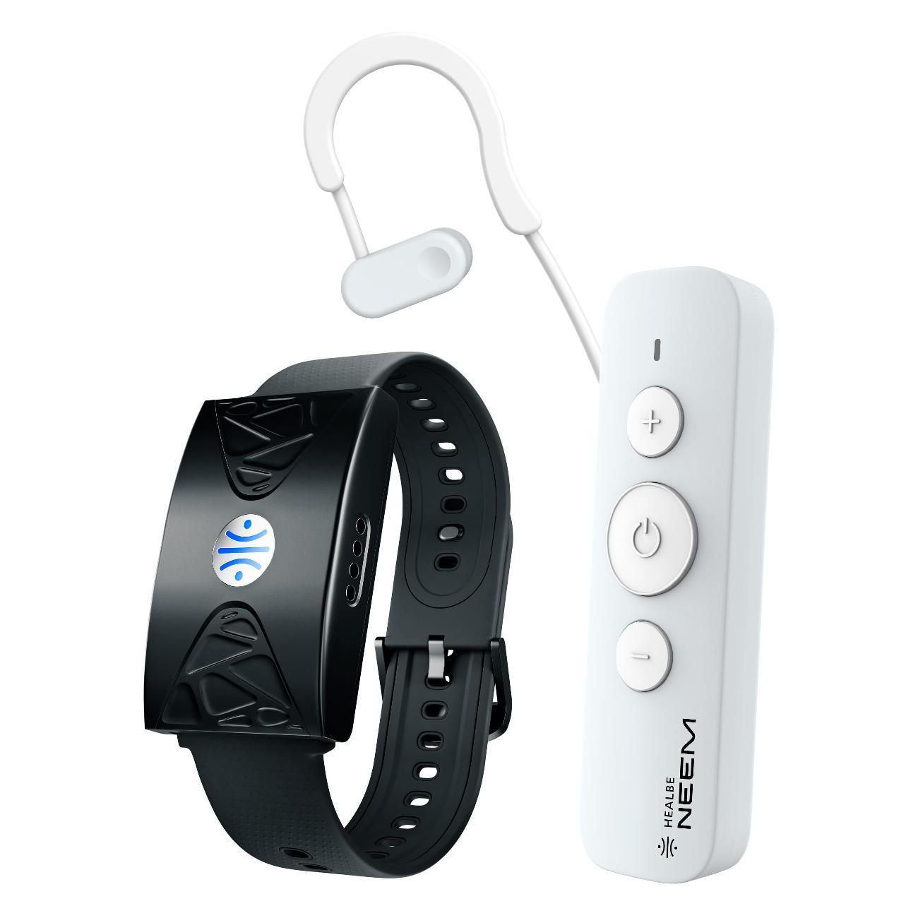 Healbe | Фитнес-браслет Healbe Optimum Control 1 GoBe U черный + массажер NEEM серый