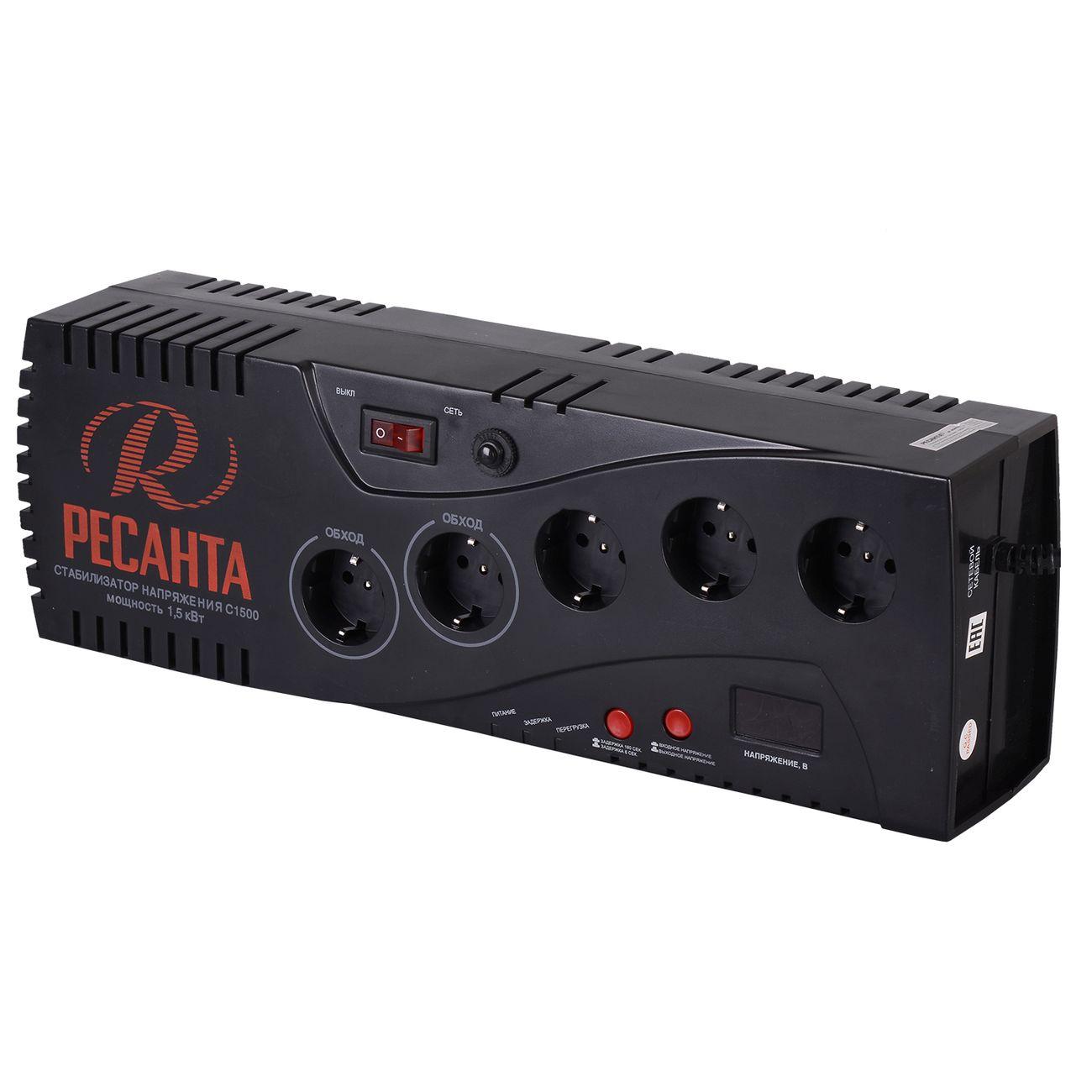 Ресанта | Стабилизатор Ресанта С-1500 (63/6/33)