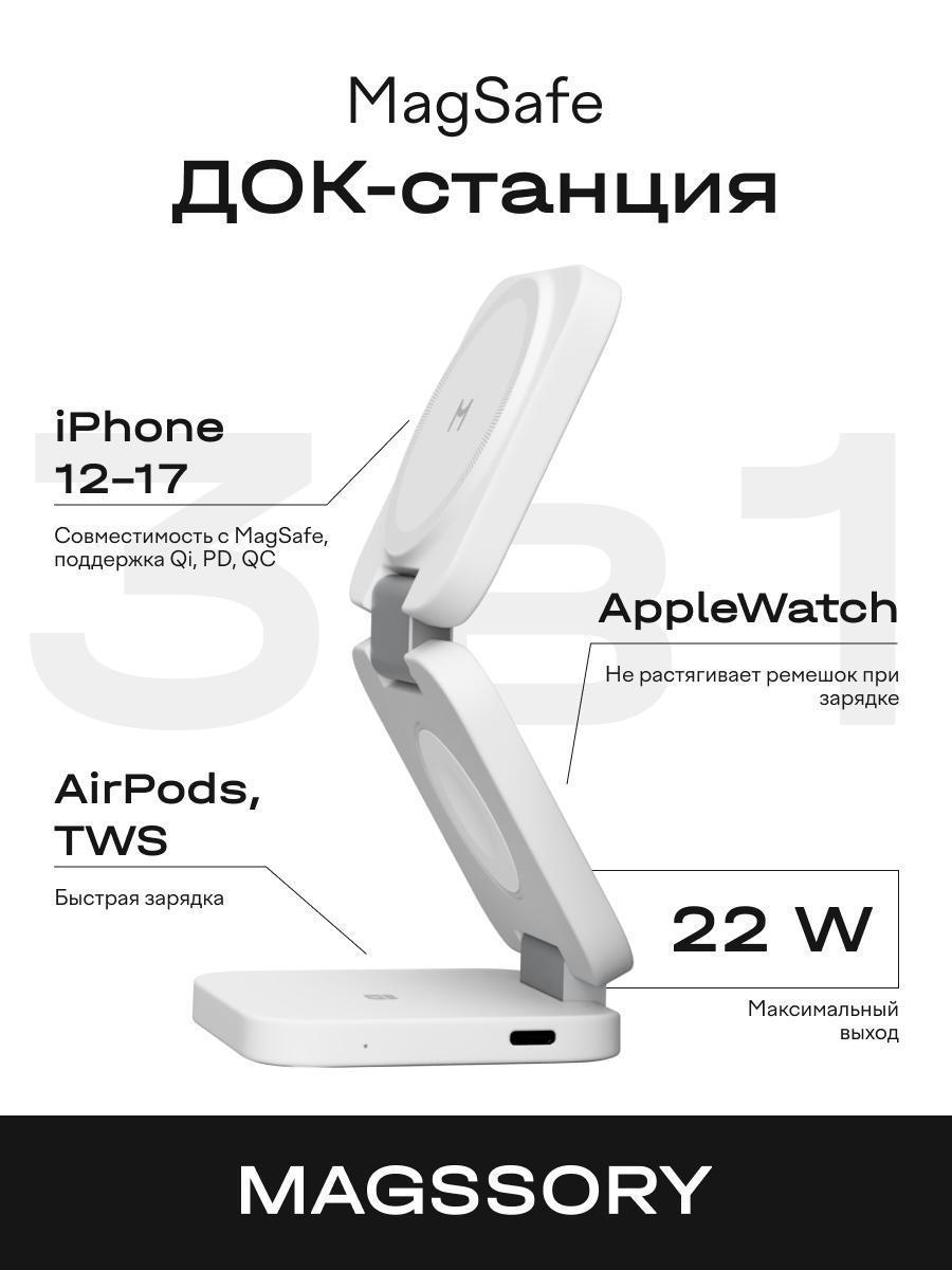 Magssory | ЗУ беспроводное для планшета Magssory Зарядное устройство Magssory Flex 3 в 1