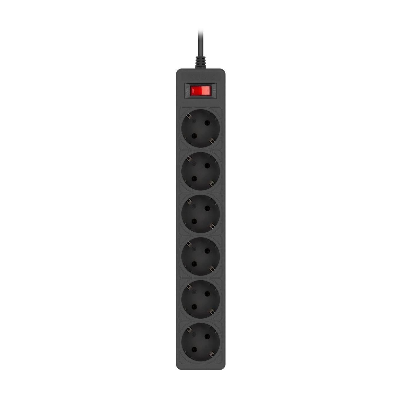 Kubic | Сетевой фильтр Kubic POWER F2 черный 1.8 (PSE-053)