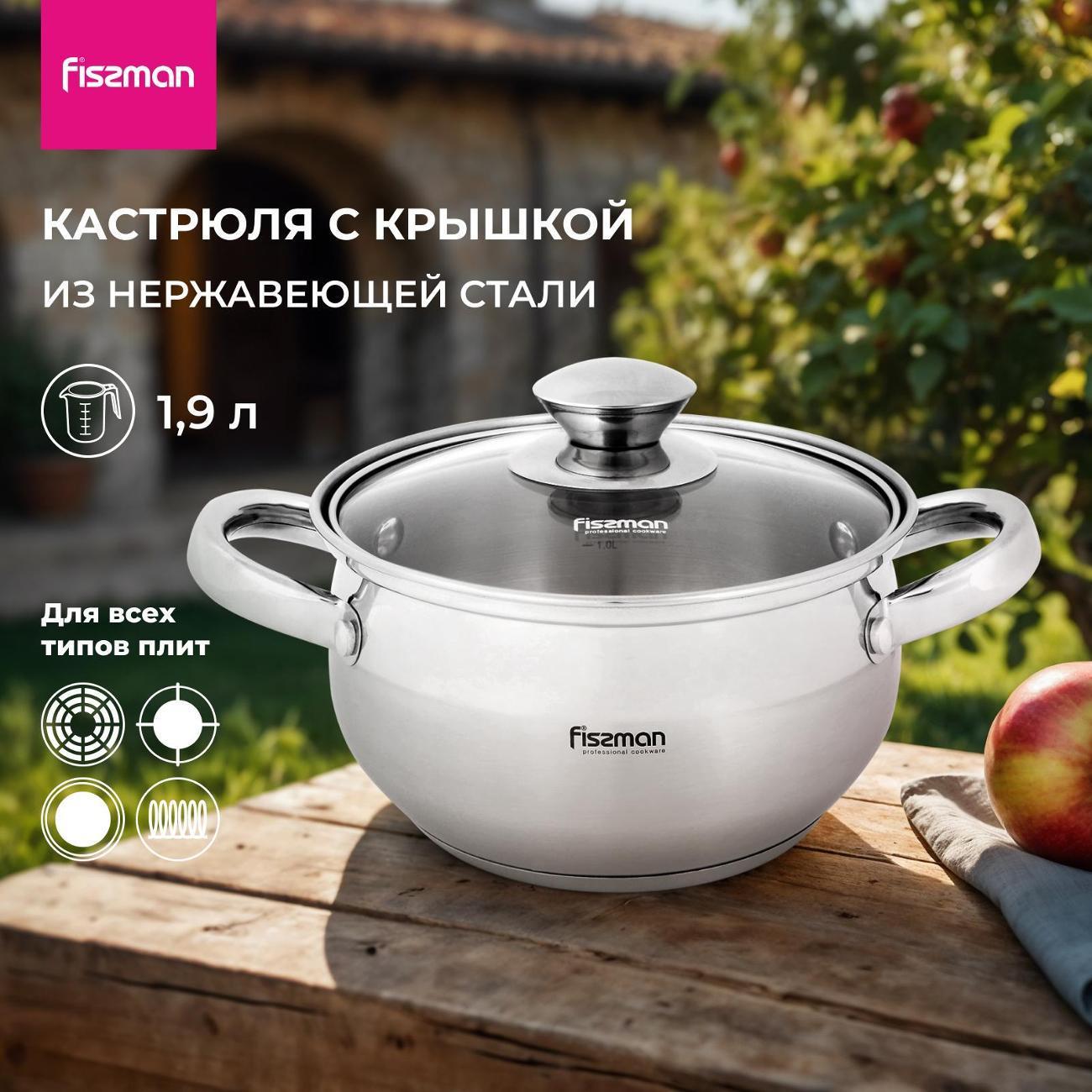 FISSMAN | Кастрюля FISSMAN PRIME 1,9 л