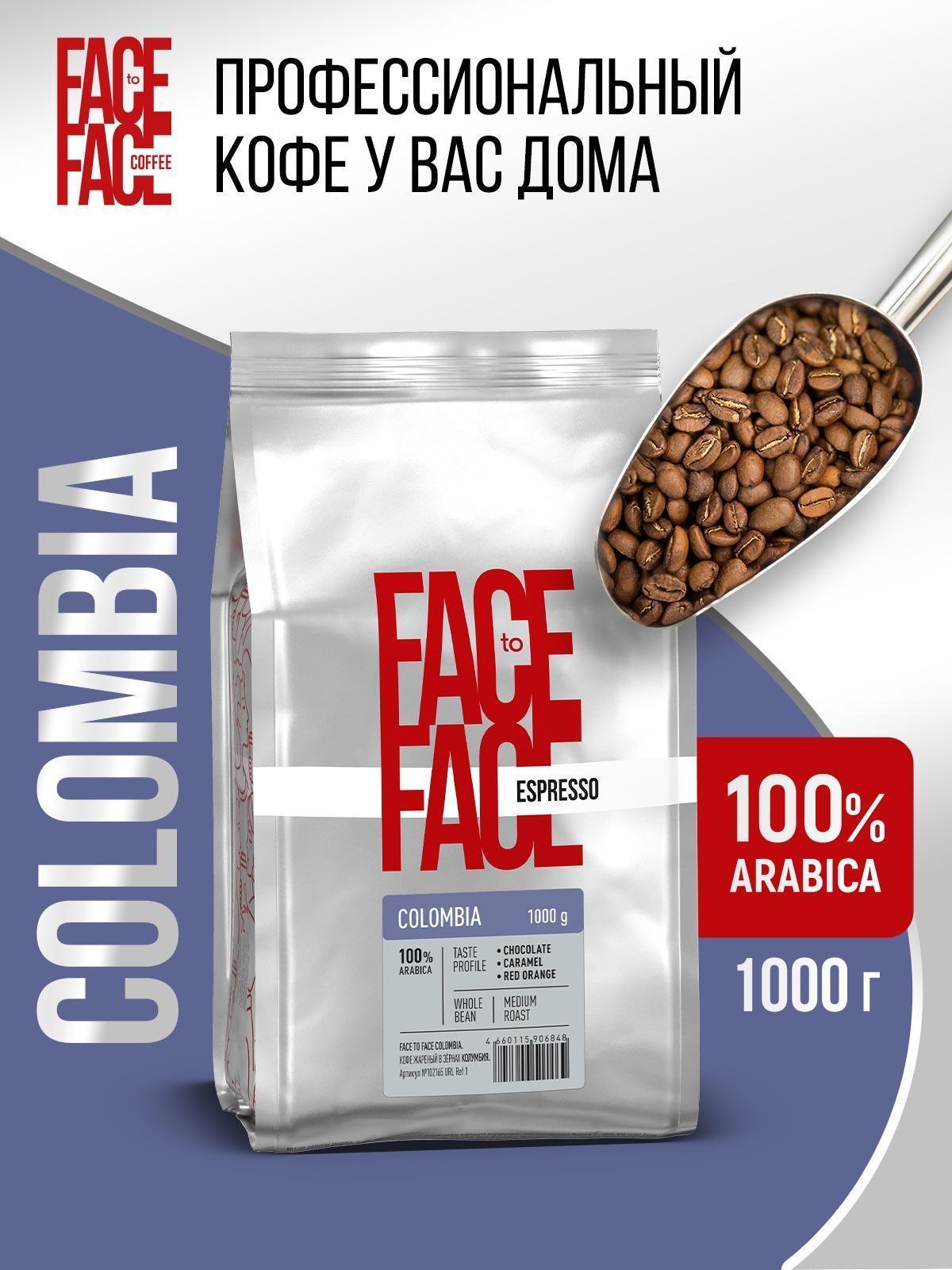 Face to Face | Кофе зерновой Face to Face COLOMBIA