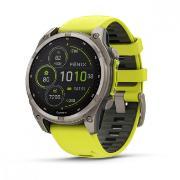 Garmin | Спортивные часы Garmin Fenix 8 Solar Sapphire 47мм серый желтые