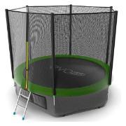 Evo Jump | Батут каркасный Evo Jump External 10ft Green + нижняя сеть