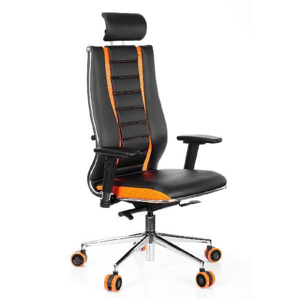 Метта | Кресло компьютерное Метта ErgoLife SynchroSit 10 B2-160D Черный-Оранжевый