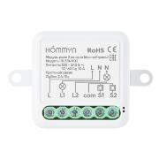 Hommyn | Выключатель с опцией светорегулирования Hommyn zigbee 2 канала (без нейтрали) RLZBNN02