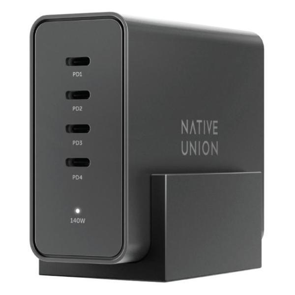 Native Union | Зарядное устройство для ноутбука Native Union Fast GaN 140w 4xUSB-C черное