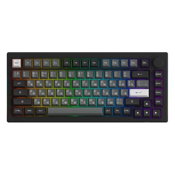 Akko | Игровой комплект для компьютера Akko 5075S черный&Sliver V3 Pro Cream Yellow Switch