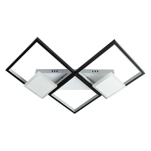 Estares | Светильник потолочный Estares ROMBO 80W 5S-APP-680x460x75-черный/белый-220-IP20