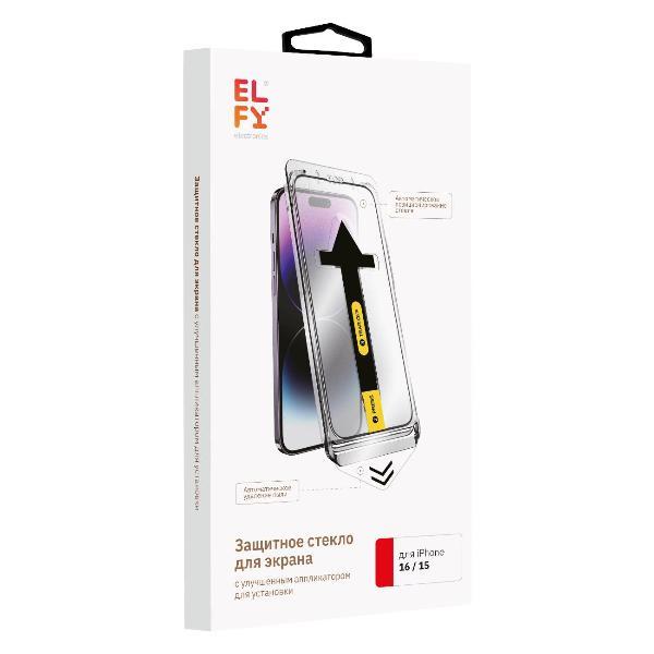 ELFY | Защитное стекло ELFY с аппликатором Anti-Dust для iPhone 16/ 15