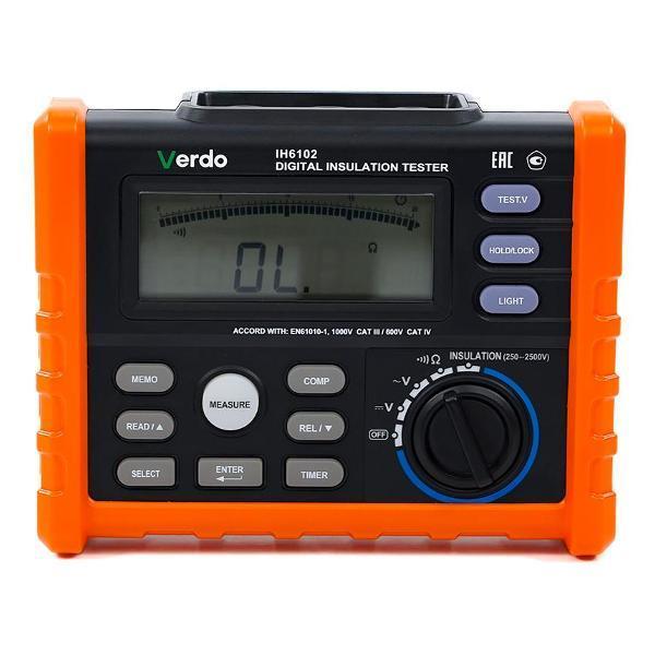 VERDO | Мегаомметр VERDO IH6102 Измеритель сопротивления изоляции до 2500В