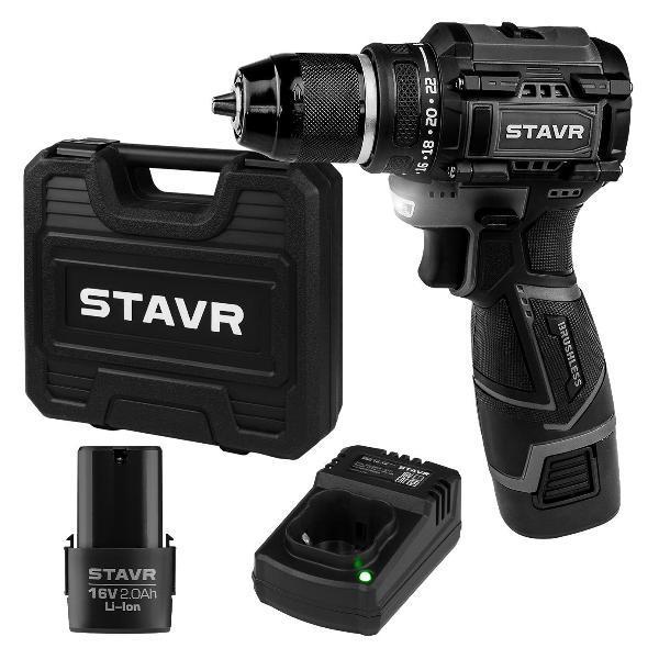 STAVR | Дрель-шуруповерт STAVR SDD 16BL-2K
