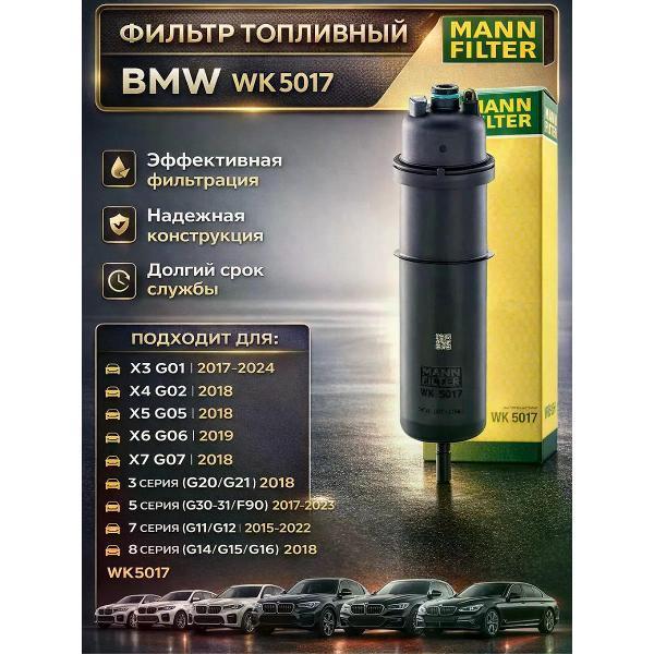 нет | Фильтр топливный нет WK5017
