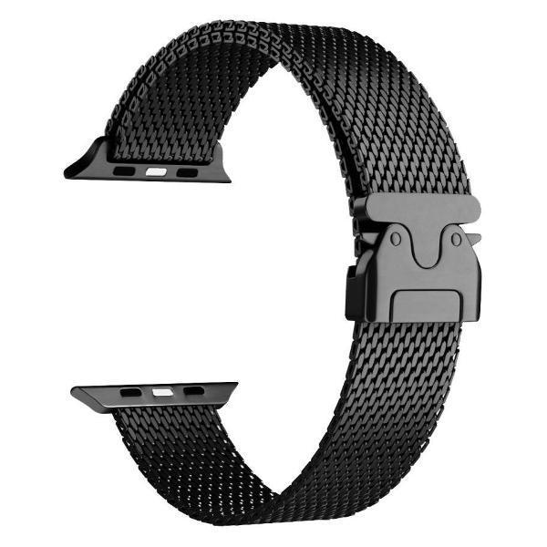 CAWEON | Ремешок для смарт-часов CAWEON Watch 44/45/46/49 mm из нержавеющей стали DSG-75-44-BK Black